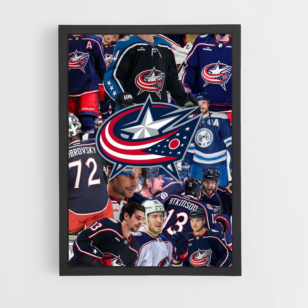 Poster Les Étoiles de Columbus – affiche Hockey sur glace (vue 2)